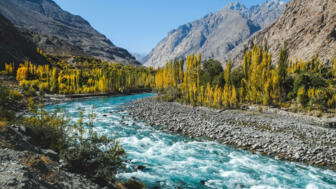 Herbst am Gilgit-Fluss