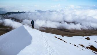 Bergsteiger am Chimborazo