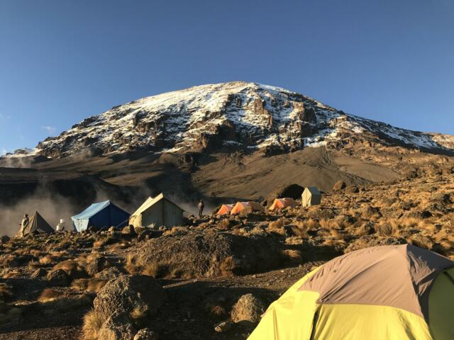 Zeltlager auf der Machame Route