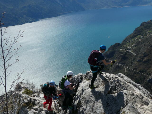 Klettersteig und Gardasee