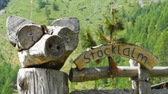 Eingangstour zur Stocklalm eine Raststation auf der Strecke von Radstadt zum Weißensee