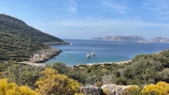 Der Ausblick auf das Meer entlang des lykischen Weges.