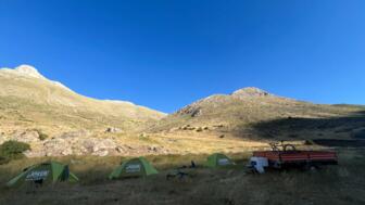 Das Wild Camp während der Tour vom Nationalpark Aladaglar nach Kappadokien.