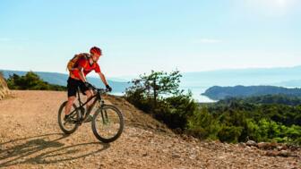 Moutainbiker unterwegs auf der Tour in der Türkei.