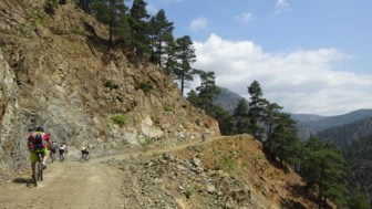 Mountainbiken im Gebirge der Aladagar-Berge.