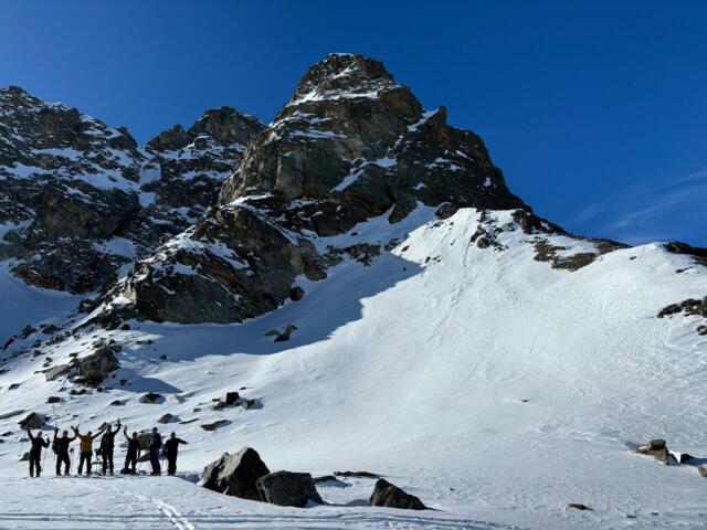 Skitourengeher während ihrer Skitour