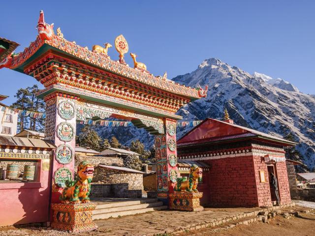 Sherpa-Kloster Tengpoche im Himalaya